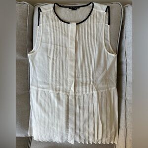 THEORY Maikoda Silk Sleeveless  Button Down Blouse Size P NWOT